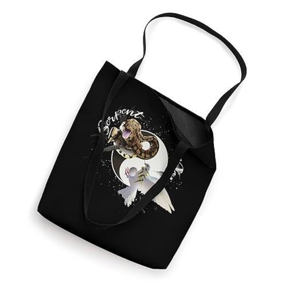 Serpent And Dove, Wise Harmless, Yin Yang Tote Bag >:( - Picture 2 of 4